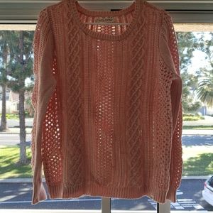 Coral Volcum Sweater